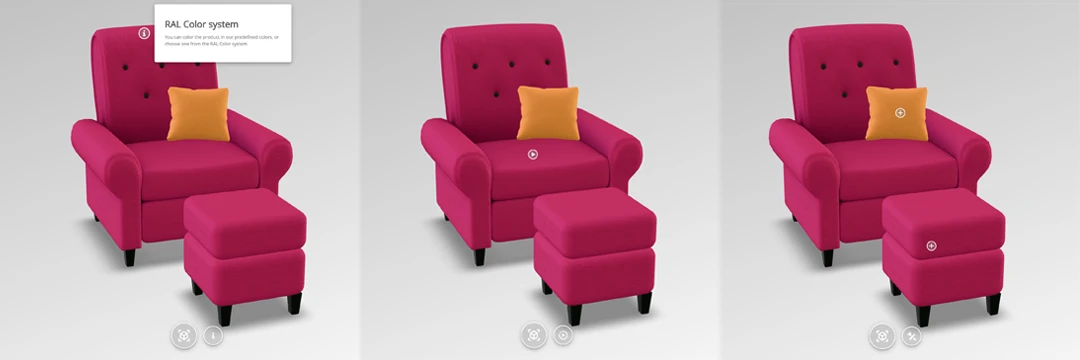 Hotspot control in the 3D viewer