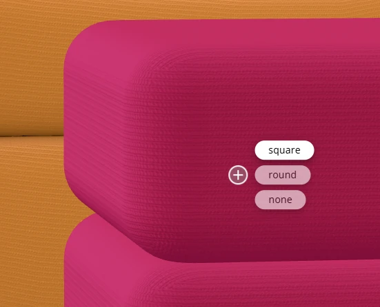 uitklapbare hotspots in de 3D-configurator